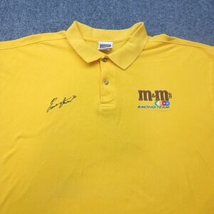 Vintage Planet Mars M&Ms Racing Team Ernie Irvan 36 Yellow Polo Shirt Mens 2X
